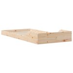 vidaXL Cadre de lit Marron 100 x 210 cm Bois massif en pin
