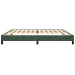 vidaXL Cadre de lit sans matelas vert foncé 200x200 cm velours