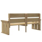 vidaXL Ensemble à manger de jardin 3 Pièces Bois de pin imprégné