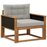 vidaXL Sofa de milieu extérieur Bois d'Acacia Massif Naturel