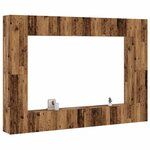 vidaXL Ensemble de meuble TV mural 8 Pièces vieux bois bois d'ingénierie