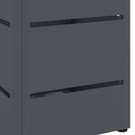 vidaXL Porte-parapluies Anthracite Métal Moyen Décos modernes