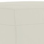 vidaXL Ensemble de canapés 3 Pièces avec coussins Crème Velours