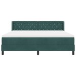 vidaXL Lit à ressorts avec matelas noir 100x200 cm en velours