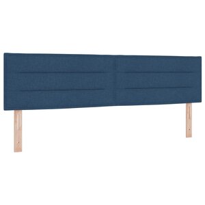 vidaXL Tête de lit LED avec bandes LED Bleu 180 cm tissu
