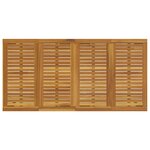 Table de jardin vidaXL 180x90x75 cm en bois d'acacia massif et métal