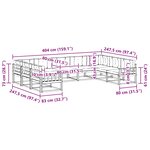 vidaXL Ensemble de canapés d'extérieur 9 pc Naturel et Beige