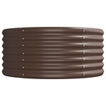 vidaXL Lit surélevé de jardin Acier galvanisé marron