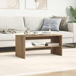 vidaXL Meuble TV chêne artisanal 80x40x40 cm bois d'ingénierie