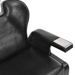 vidaXL Chaise de barbier Noir 72x68x98 cm Similicuir