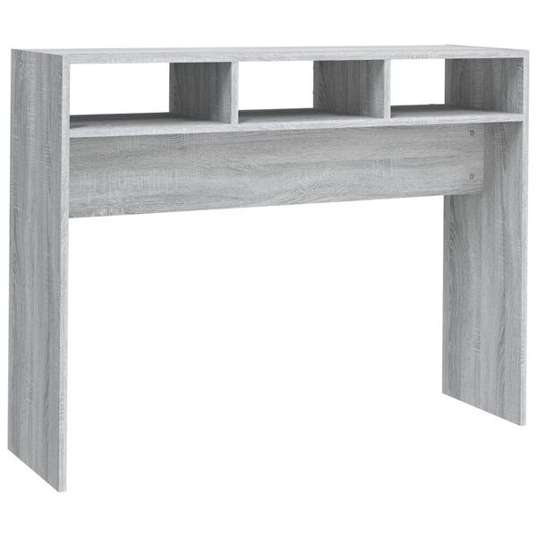 vidaXL Table console Sonoma gris 105x30x80 cm Bois d'ingénierie