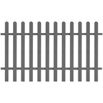 vidaXL Clôture à piquets WPC 200x120 cm