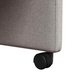 vidaXL Chaises de Salle à Manger avec Roues avec des roues 2 Pièces Taupe