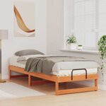 vidaXL Cadre de lit Marron 80 x 210 cm Pin massif