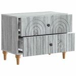 vidaXL Cabinet de chevet avec tiroir Sonoma gris 62 x 34 5 x 48 cm