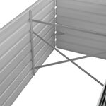 vidaXL Lit surélevé de jardin Anthracite 240x80x77 cm Acier galvanisé