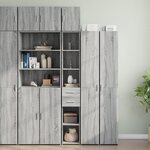 vidaXL Armoire de rangement mince sonoma gris 30x42 5x225 cm