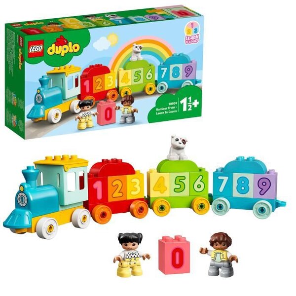 Lego 10954 duplo le train des chiffres - apprendre a compter jeux éducatif 1.5 an  cadeau jouet bébé ou set d'apprentissage