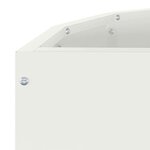 vidaXL Jardinière Blanc 60 x 30 x 50 cm Acier