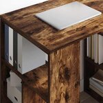 vidaXL Bureau Chêne fumé 90 x 50 x 75 cm Bois d'ingénierie