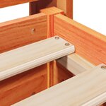 vidaXL Cadre de lit sans matelas cire marron 140x190cm bois pin massif