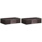 vidaXL Boîte de rangement avec fenêtre latérale transparente 2 pc