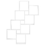 vidaXL Étagère murale cube Blanc 90x15x119 cm Bois d’ingénierie