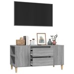 vidaXL Meuble TV Sonoma gris 102x44 5x50 cm Bois d'ingénierie