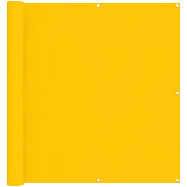 vidaXL Écran de balcon 110 x 600 cm Tissu Oxford Rectangulaire Jaune