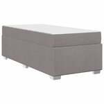 vidaXL Cadre de lit Taupe 80 x 200 cm tissu