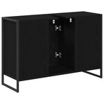 vidaXL Cabinet de salle de bain avec porte Chêne noir 90 x 30 x 60 cm