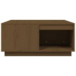 vidaXL Table basse Marron miel 80x81x36 5 cm Bois massif de pin