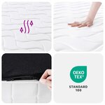 vidaXL Matelas à ressorts ensachés dureté moyenne 160x200 cm