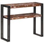 vidaXL Table console 90x30x75 cm Bois de récupération massif