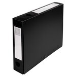 Boite De Classement À Pression Dos 60mm Polypropylène 7/10e Opaque - A4 - Noir - X 10 - Exacompta