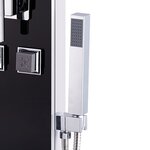 vidaXL Panneau de douche Verre 18 x 42 1 x 120 cm Noir