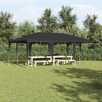 vidaXL Tente de fête Anthracite 600 x 400 x 266 cm Polyester  Acier