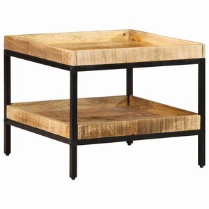 vidaXL Table d'appoint Marron 55 x 55 x 45 cm bois de manguier massif
