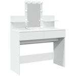 vidaXL Coiffeuse avec LED blanc 100x40x130 cm