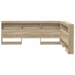 vidaXL Tête de lit de rangement Chêne Sonoma 135 cm Bois d'ingénierie