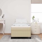 vidaXL Cadre de lit Vert gris 80 x 200 cm Tissu en velours côtelé