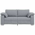 vidaXL Canapé Gris clair 180 x 77 x 82 cm tissu