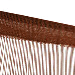 vidaXL Rideau en fils 2 Pièces 100 x 250 cm Marron
