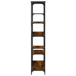 vidaXL Bibliothèque chêne fumé 99x35 5x176 cm bois ingénierie acier