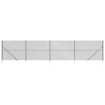 vidaXL Clôture à mailles losangées avec ancrage anthracite 1 6x10 m