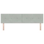 vidaXL Tête de lit avec tête de lit Gris clair 180 cm Cuir synthétique