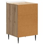vidaXL Cabinet de chevet Chêne artisanal 43 x 41 x 68 cm