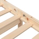 vidaXL Cadre de lit sans matelas bois massif