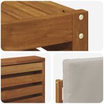 vidaXL Ensemble de canapés d'extérieur 6 pc Naturel et gris clair