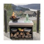 Brasero barbecue Ø 41 cm sur desserte